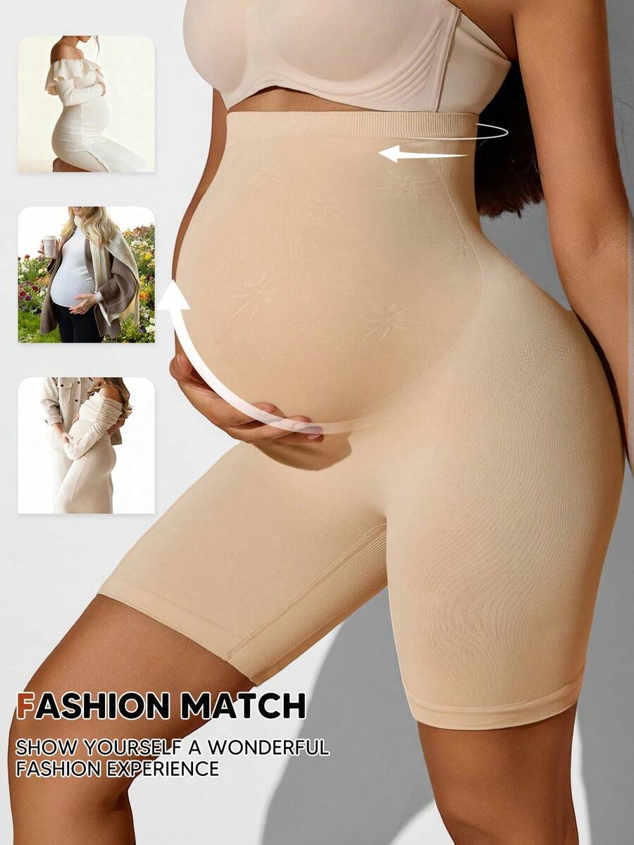 Maternity Belly Support Knee-Length Shorts - High Elasticity Shaping Briefs