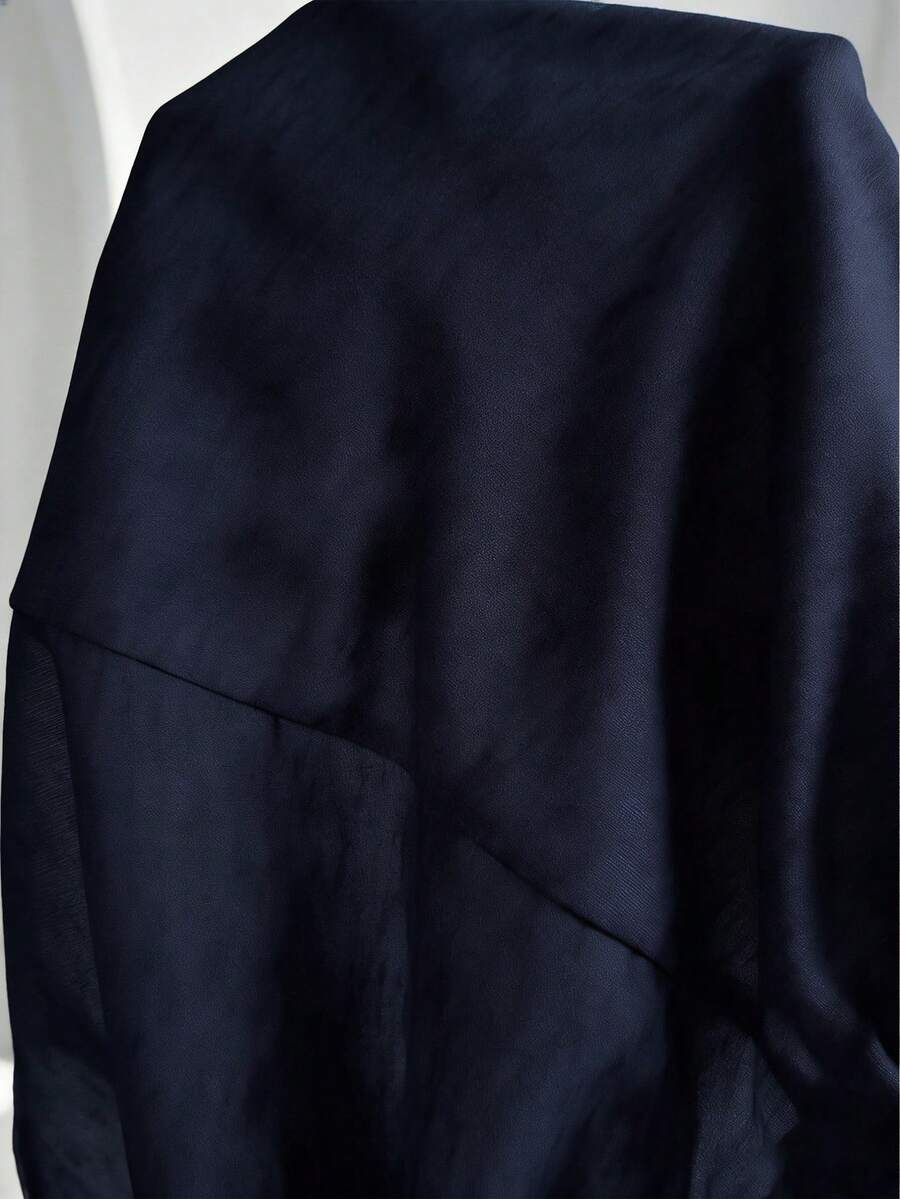 Maternity Casual Solid Black Adjustable High Waist Shorts - Loose Fit Straight Leg Summer Beach Mini Shorts