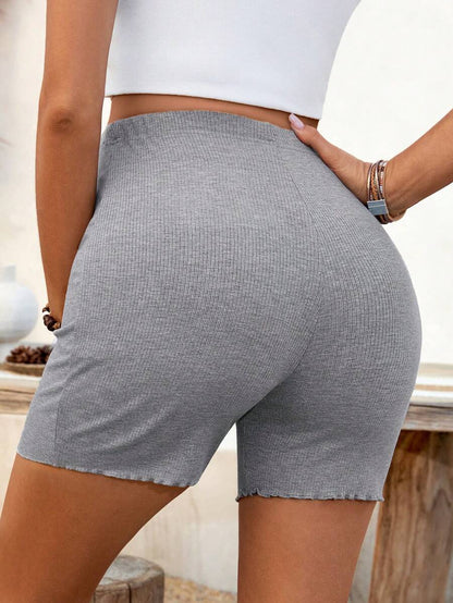 Maternity Solid Color High Waist Leggings - Casual Comfortable Breathable Fit
