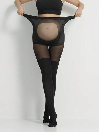 Maternity Leggings - High Elastic Skinny Thin Plus Size Stretch Pregnancy, Fall Soft Cozy Wear