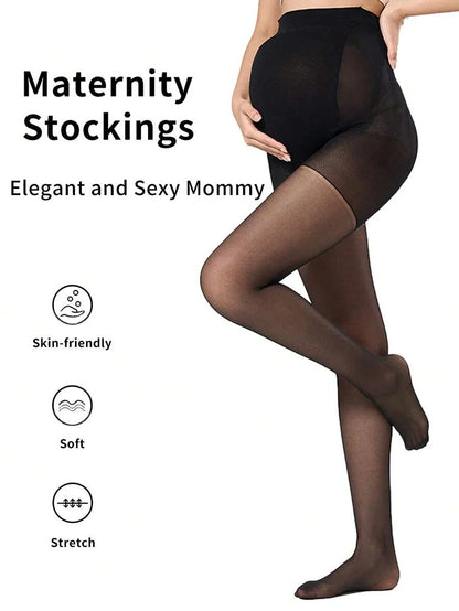 Maternity Pantyhose - Minimalist Lightweight Anti Snag Slip Resistant Skin Friendly, Daily Wear