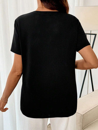 Maternity Nursing Top – Round Neck Short Sleeve Daily Wear