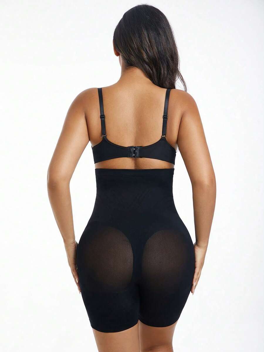 Maternity Solid Color Knee-Length Shorts - High Stretchy Summer Comfort