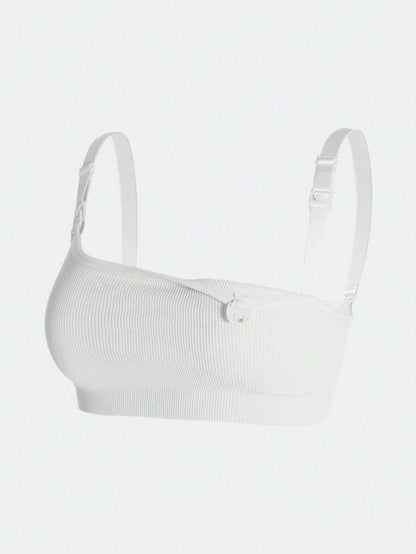 Maternity Nursing Bra Set 3 Pack - Easy Open Breastfeeding Bralette, Black Coffee Skin