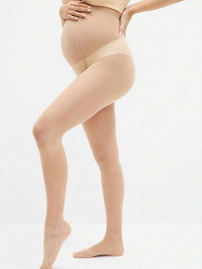 Maternity Lightweight Stockings Pair - Summer Outdoor Knee High Socks Abdominal Support