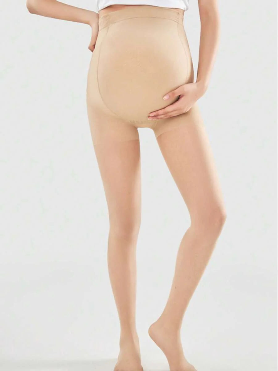 Maternity Lightweight Stockings Pair - Summer Outdoor Knee High Socks Abdominal Support