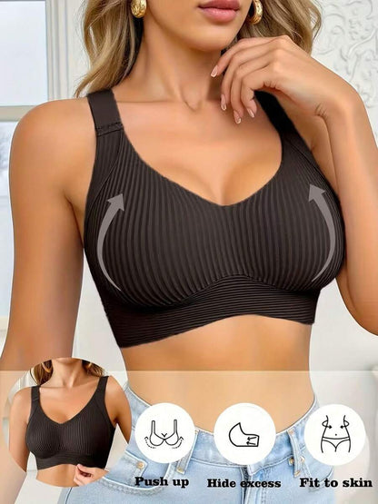 3 Piece Plus Size Sports Bra Set – Comfortable Breathable Lift Support