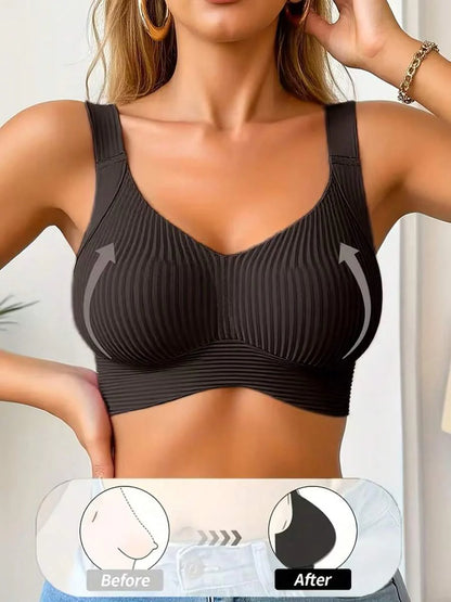 3 Piece Plus Size Sports Bra Set – Comfortable Breathable Lift Support