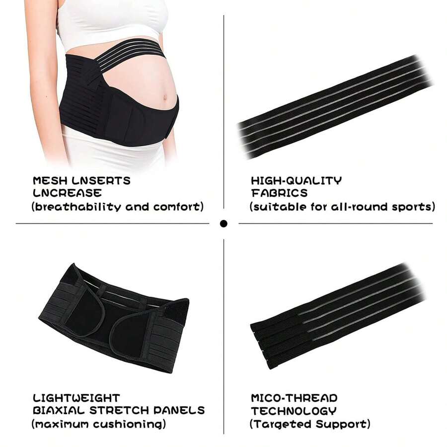 Maternity Support Belt - Adjustable Pregnancy Belly Band for Back & Pelvic Pain Relief