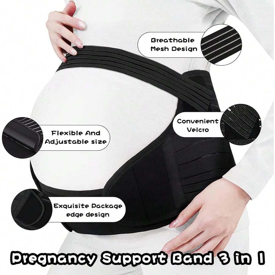 Maternity Support Belt - Adjustable Pregnancy Belly Band for Back & Pelvic Pain Relief