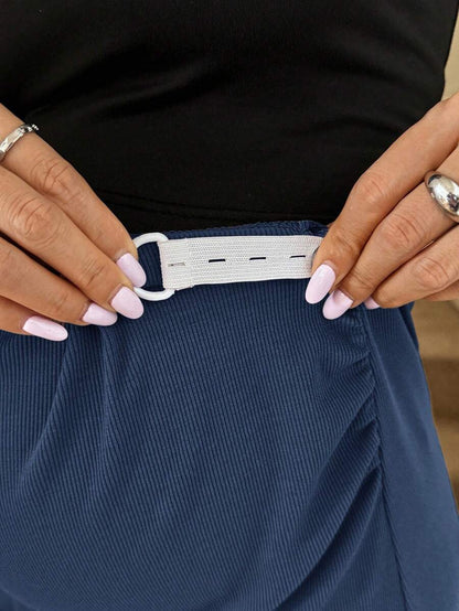 Maternity High Waist Maxi Pencil Skirt Black Ultra High Waist Skinny Fit Long Knitted Skirt for Daily Wear