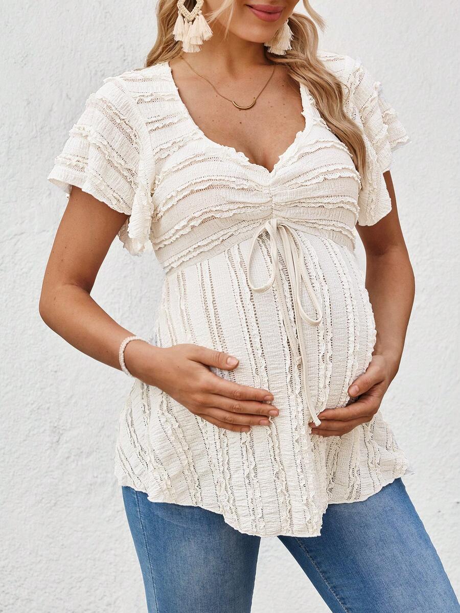 Maternity Vibrant Print Spaghetti Strap Mini Dress Boho Geometric Backless Summer Sundress for Beach Vacations and Travel
