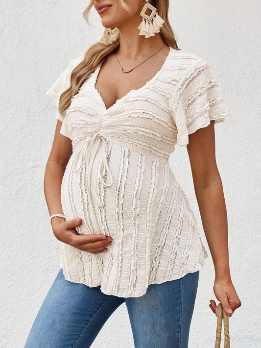 Maternity Vibrant Print Spaghetti Strap Mini Dress Boho Geometric Backless Summer Sundress for Beach Vacations and Travel