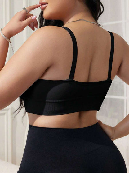 Plus Size Seamless Ribbed Nursing Bra - Comfortable Wireless Breastfeeding