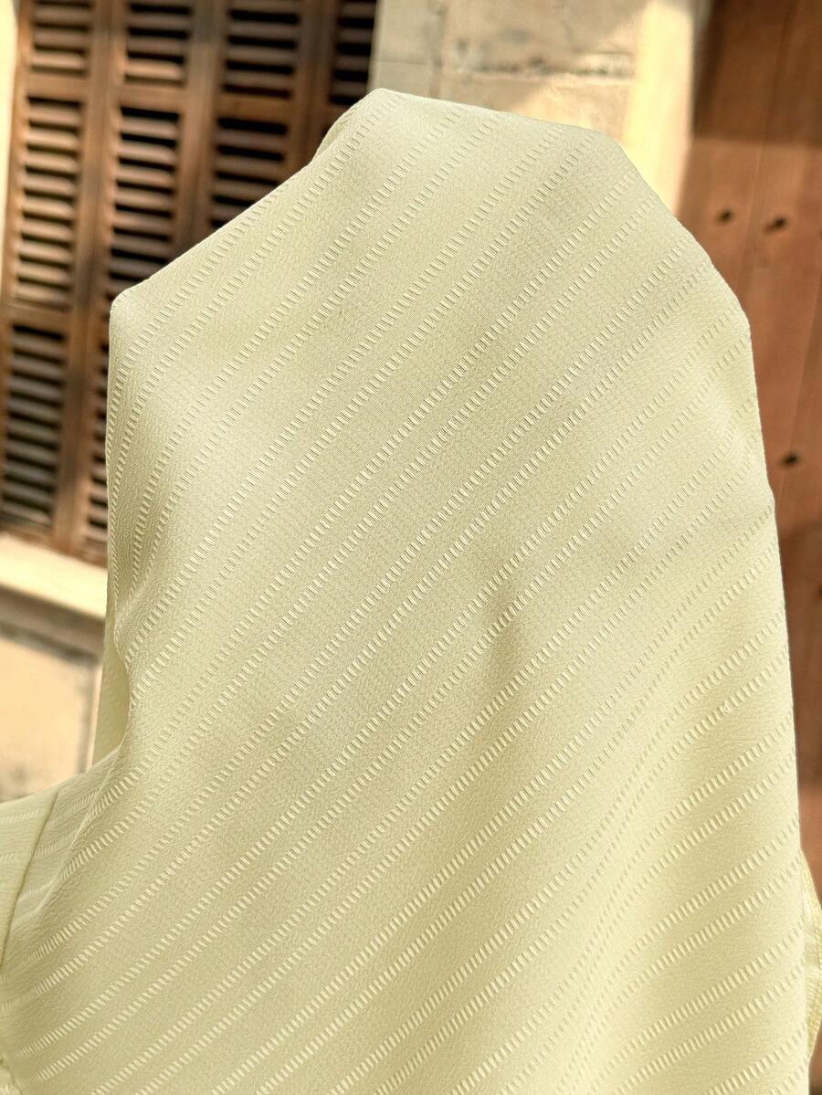 Maternity Light Yellow Deep V Neck Puff Sleeve Ruffle Trim A Line Short Dress for Beach and Summer Vacation