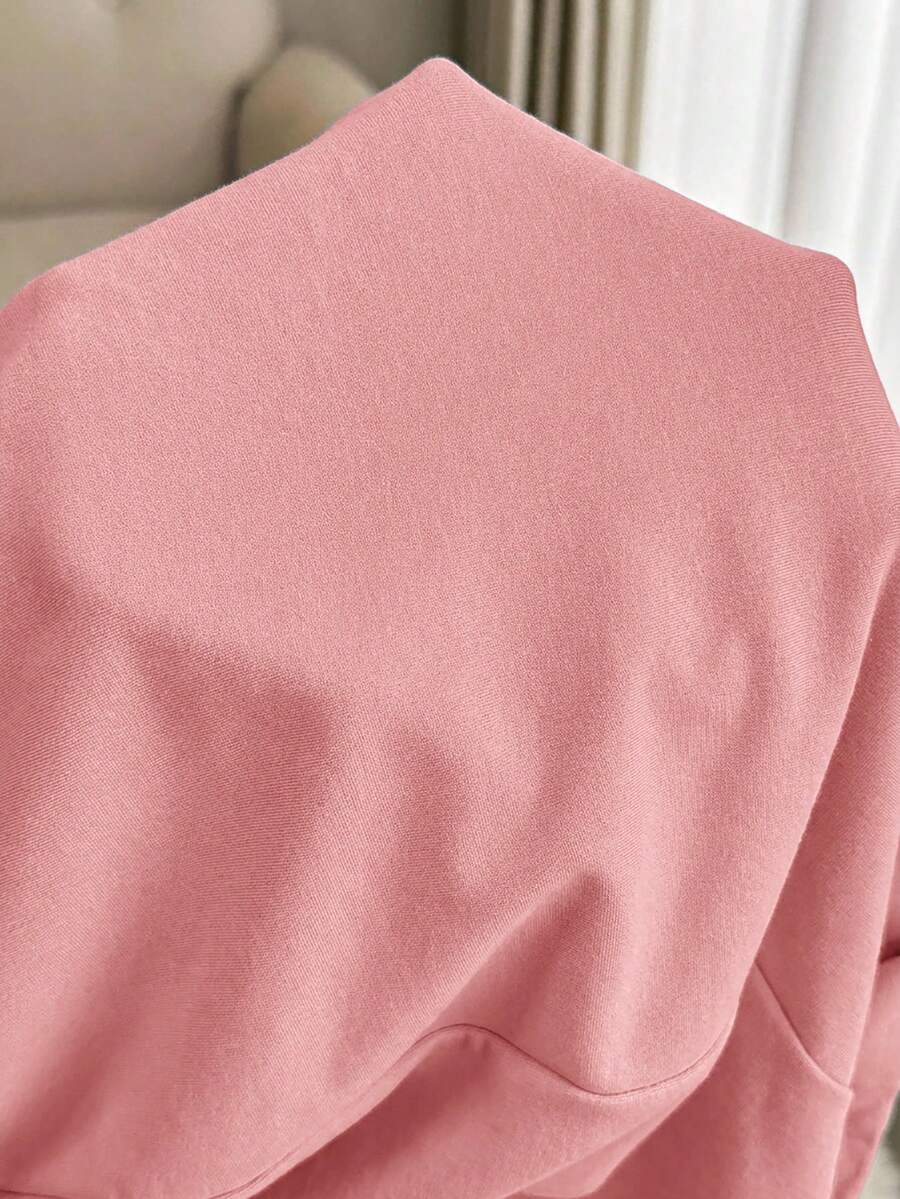 Green Maternity 2-Piece Lounge Set - V-Neck Long Sleeve Top and Pants Pajama Set - Soft Casual Maternity Sleepwear for Spring and Fall