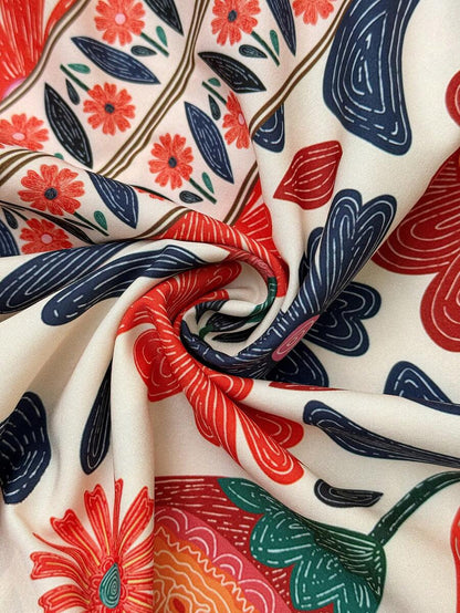Blue Floral Print Tie-Waist Maternity Romper - Boho Cold Shoulder Sleeveless Beach Jumpsuit - High Waist Loose Fit Summer One Piece