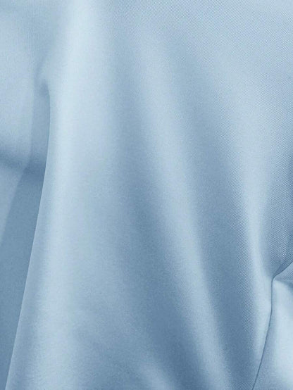 Maternity Baby Blue Scoop Neck Sleeveless Unitard - Skinny Fit Casual Daily Romper