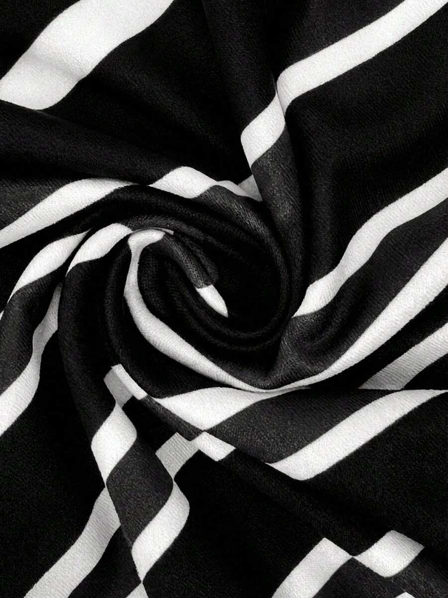 Maternity Striped Round Neck Short Sleeve Midi Dress Casual Slim Fit Bodycon with Side Slit Hem