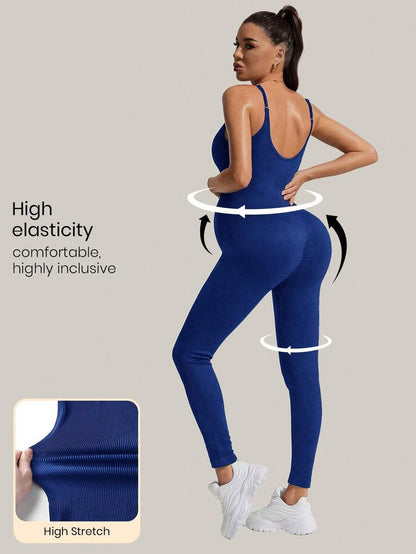 Solid Color Sleeveless Maternity Jumpsuit, Maternity Jumpsuit, Maternity Wear