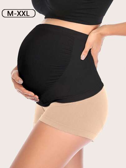 Plus Size Seamless Maternity Belly Band - Breathable Abdominal Support Belt for Pregnancy Yoga & Daily Activewear