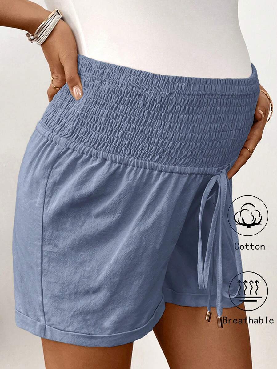 Women's Cotton Linen Casual Beach Shorts with Drawstring Waist and Pockets, Loose Fit Army Green Summer Track Shorts for Country Concerts
