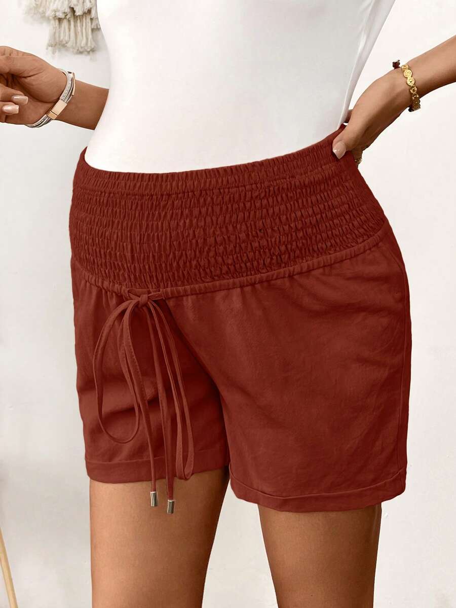 Women's Cotton Linen Casual Beach Shorts with Drawstring Waist and Pockets, Loose Fit Army Green Summer Track Shorts for Country Concerts