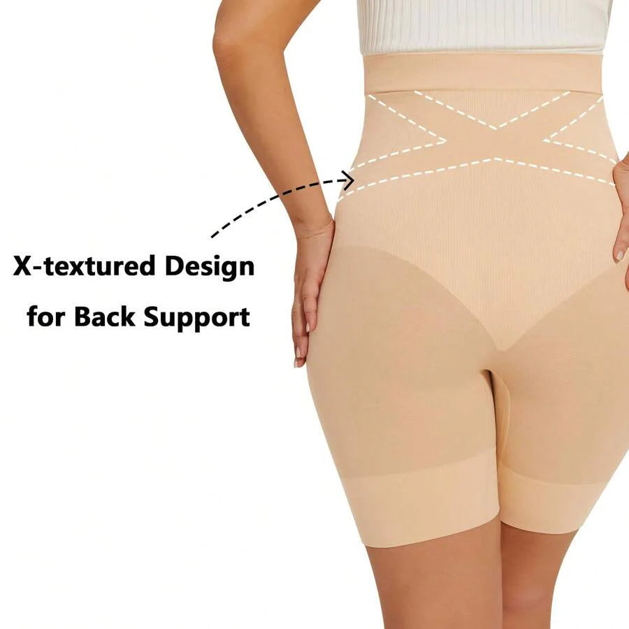 Maternity Shapewear Over Belly Shorts - Anti-Chafing Seamless Underwear for Dresses