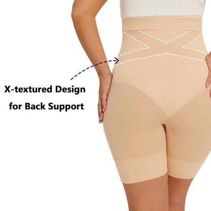 Maternity Shapewear Over Belly Shorts - Anti-Chafing Seamless Underwear for Dresses
