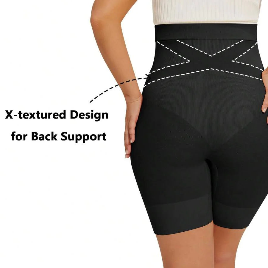 Maternity Shapewear Over Belly Shorts - Anti-Chafing Seamless Underwear for Dresses