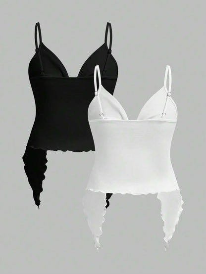 2-Piece Maternity Camisole Set – Front Twist Summer Top