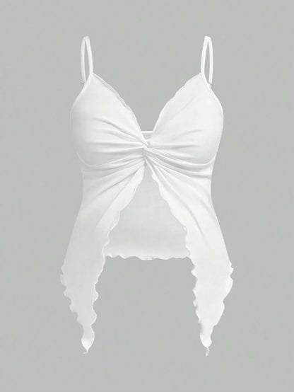2-Piece Maternity Camisole Set – Front Twist Summer Top