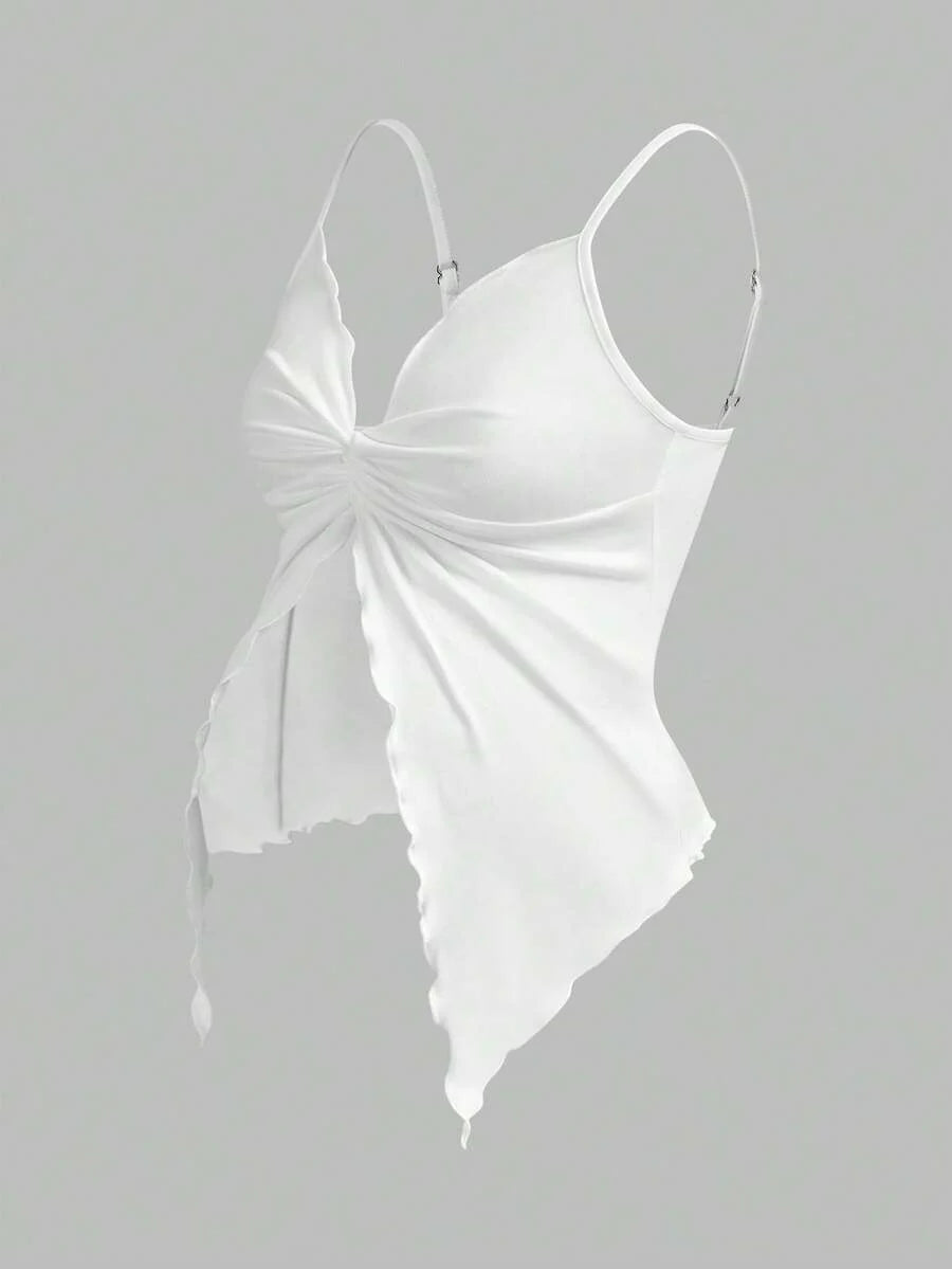 2-Piece Maternity Camisole Set – Front Twist Summer Top