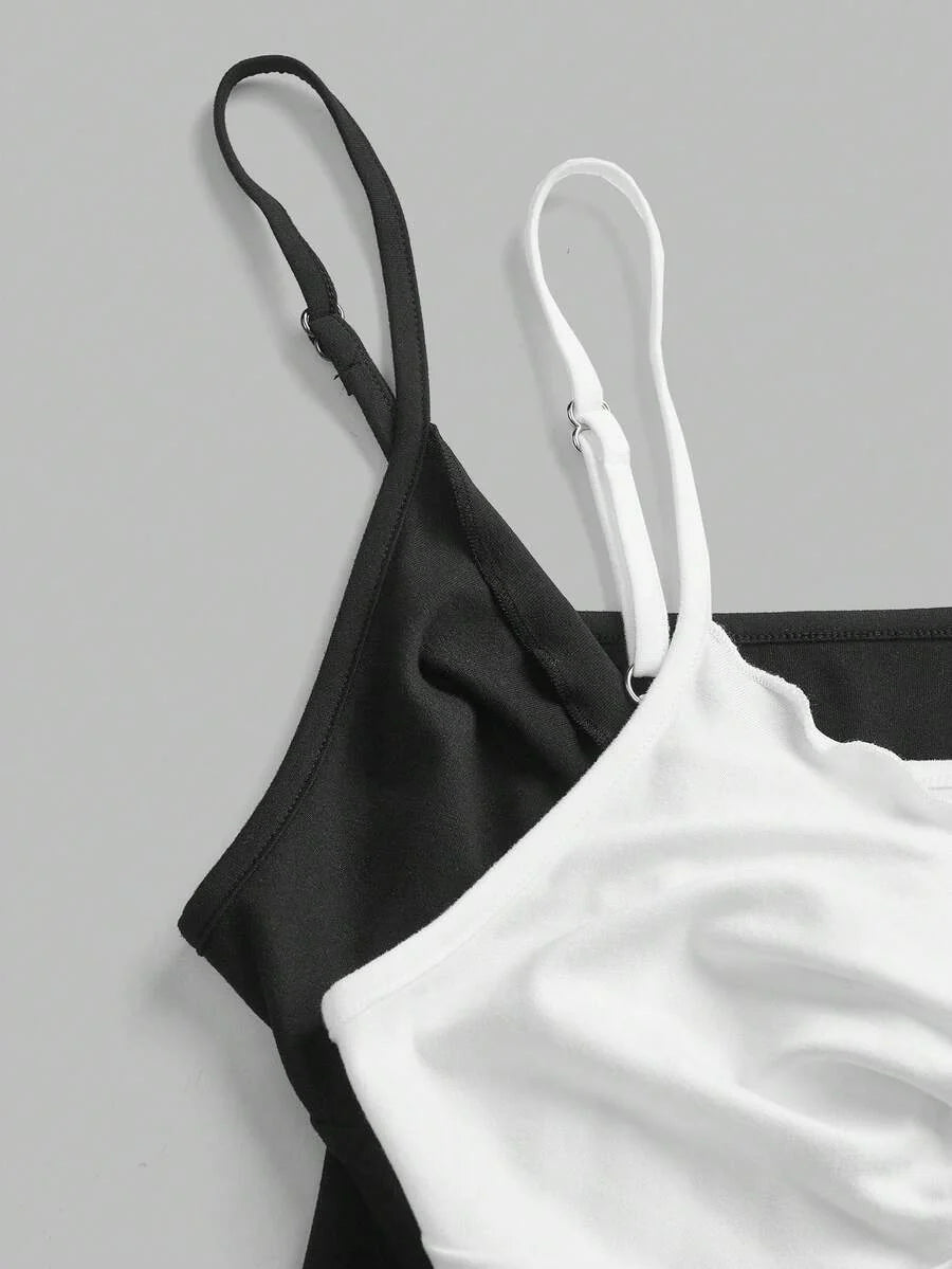 2-Piece Maternity Camisole Set – Front Twist Summer Top