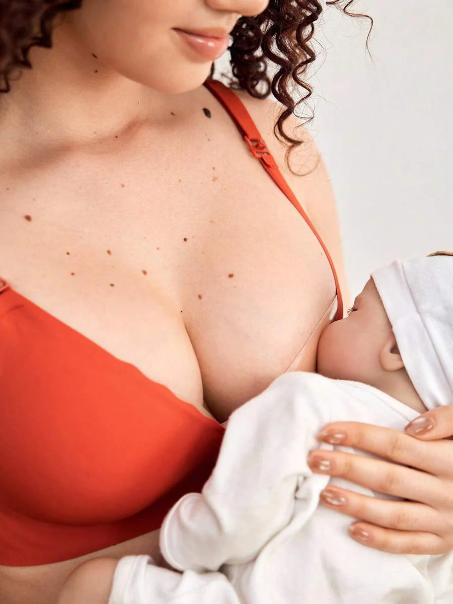 Maternity Jelly Style Nursing Bra Women Solid Color Comfortable Wireless Breastfeeding Support Bra