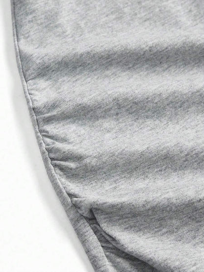 Maternity Solid Color Pleated T-Shirt - Casual Short Sleeve Versatile Daily Wear