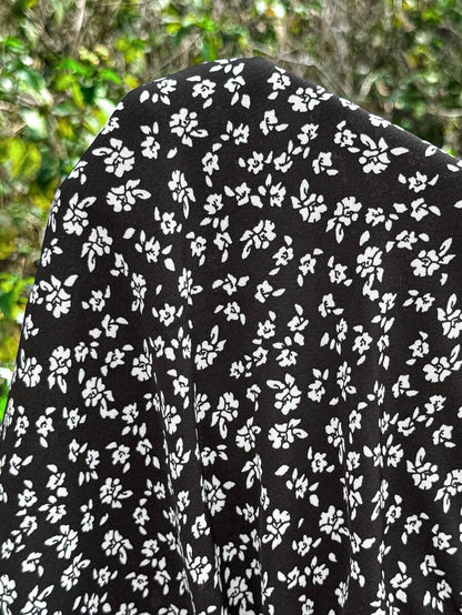 Green Ditsy Floral Maternity Shorts - Boho High Waist Wide Leg Summer Shorts - Loose Fit Elastic Waist Casual Maternity Home Wear