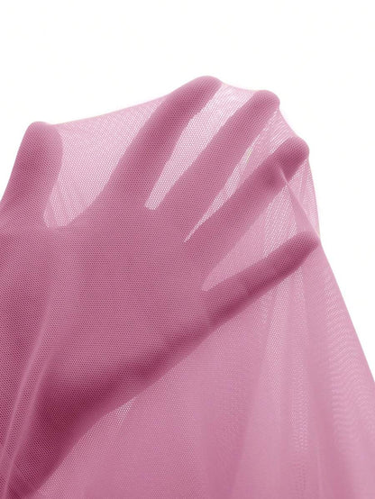 Maternity Solid Color Square Neck Elegant Dress