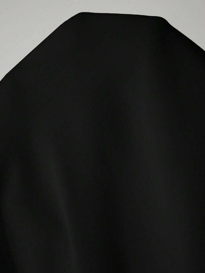 Khaki Color-Blocked Maternity Work Top with Metallic Buttons Elegant V-Neck Batwing Sleeve Commuting and Night Out Blouse