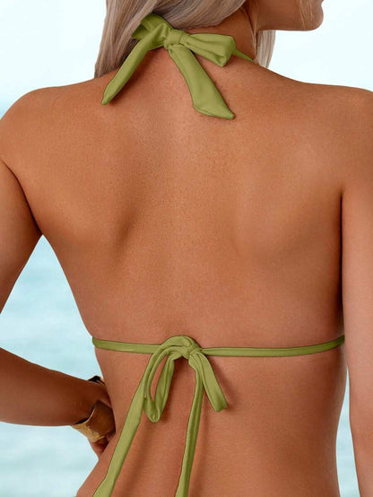 Oceva Summer Beach Halter Tie Side Bikini Set