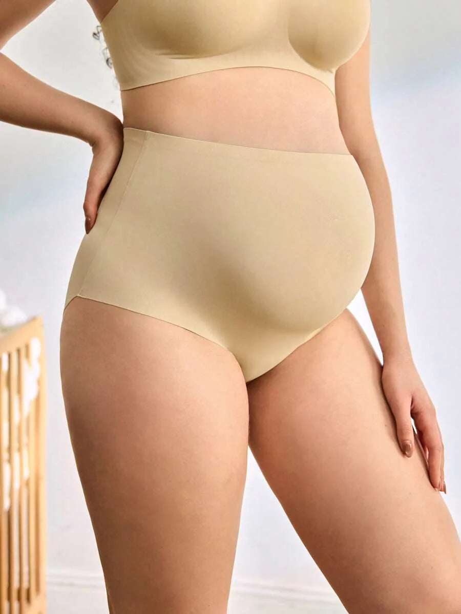 Maternity Underwear 3 Pack - High Waisted Soft Simple Fashion Casual Everyday, Pregnancy Briefs