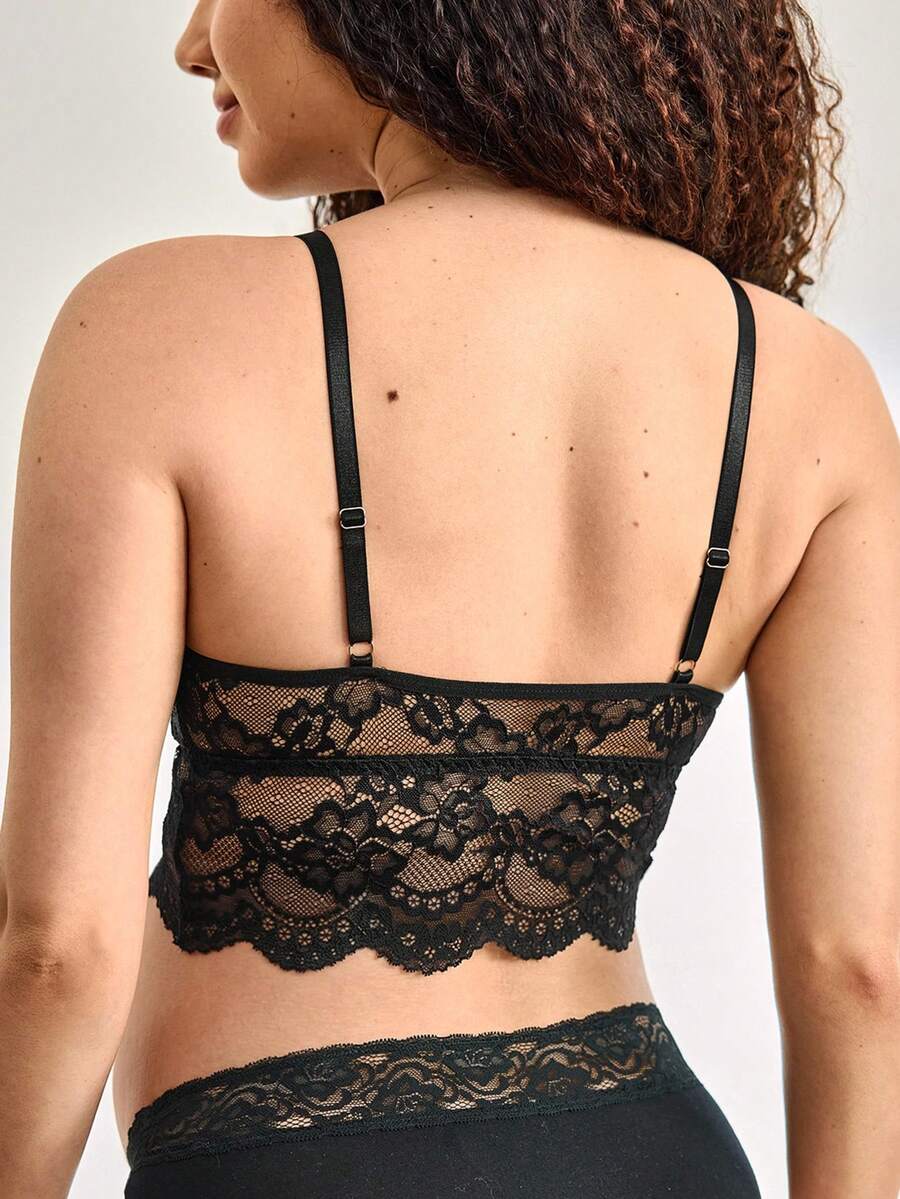 Black Lace Patchwork Maternity Nursing Bra Women Breastfeeding Comfortable Support Lingerie Bra