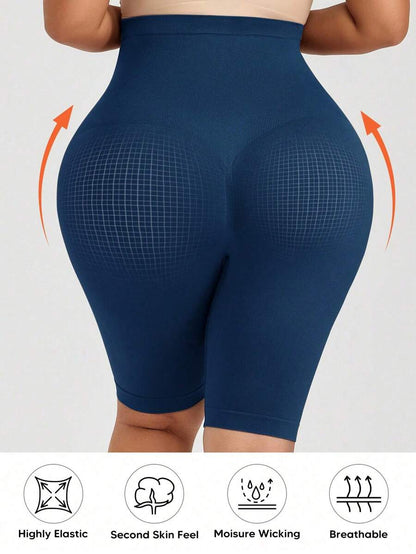Maternity Solid High Waist Biker Shorts - Comfortable Pregnancy Fit