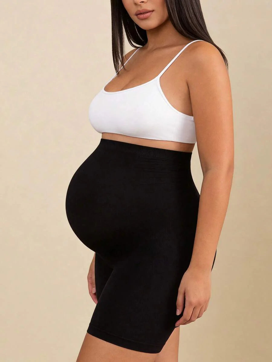 Maternity Belly Support Knee-Length Shorts - High Elasticity Shaping Briefs
