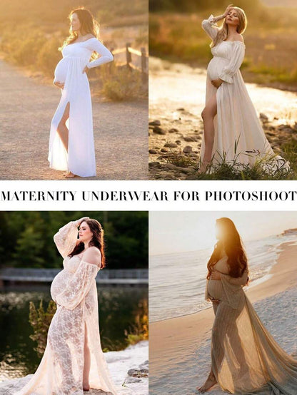 Women's Seamless Maternity Panties - Stretchy High Waist Pregnancy Underwear