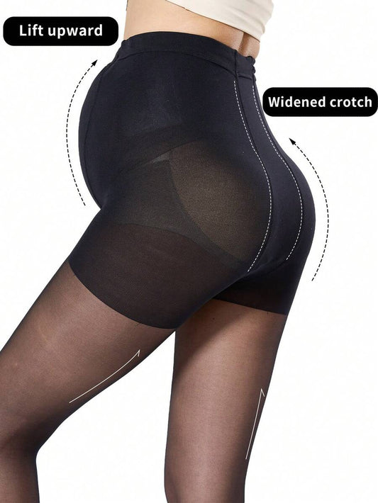 Maternity Pantyhose - High Waist Spring Autumn Adjustable Belly Support Stirrup Bottoming