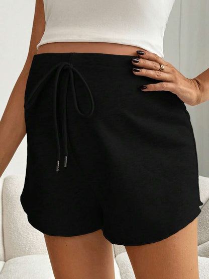 Slowluna Maternity Drawstring Waist Shorts - Adjustable Soft Stretch Casual, Pregnancy Loungewear