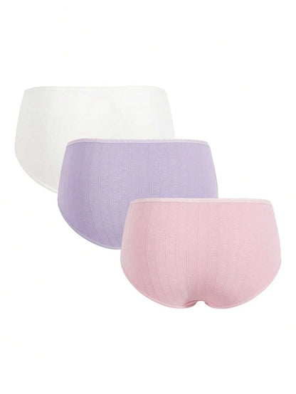 Maternity Lace Rib Casual Comfortable Briefs Soft Stretch Pregnancy Underwear for Women