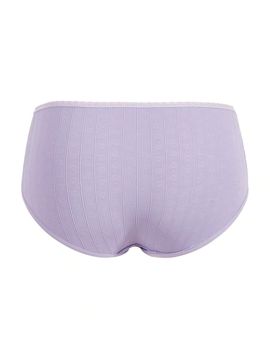 Maternity Lace Rib Casual Comfortable Briefs Soft Stretch Pregnancy Underwear for Women