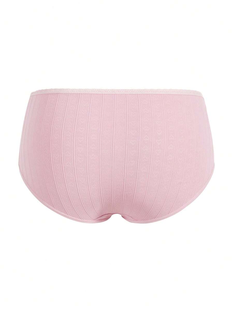 Maternity Lace Rib Casual Comfortable Briefs Soft Stretch Pregnancy Underwear for Women